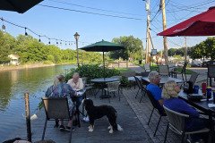 Canal dining (at Clutch)