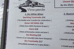 Stever Hills Tasting Menu