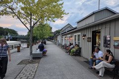 Walking along the canal after The Label (Pittsford)